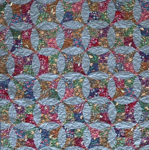 Sleepy Hollow Pre-Cut Quilt Kit - Blue Lagoon(without Crocheted Edge)