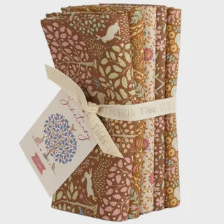 Tilda Sanctuary 5pce Fat Quarter Bundle - Pecan