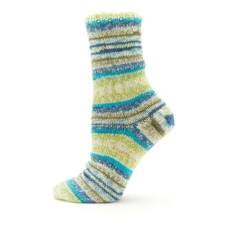 Fiddlesticks Jester Sock Yarn - Lime/Blue