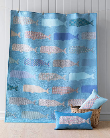 Blue Whale Quilt Kit with Backing Fabric (PRE ORDER)