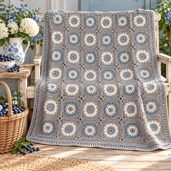 Blueberry Pie Crochet Blanket Kit (SAVE 30%)