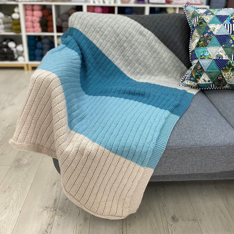 Boardwalk Knitted Blanket Pattern