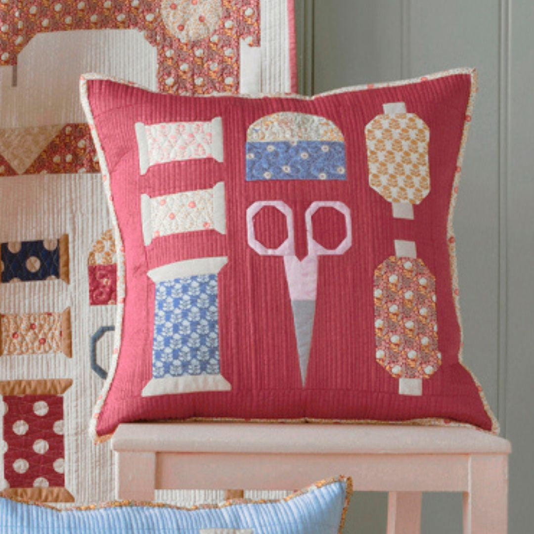 Tilda Make do and Mend Pillow Kit - Burgundy