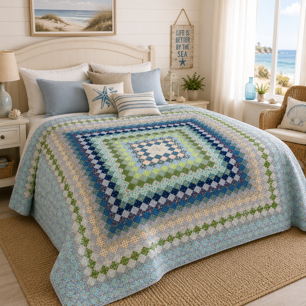 Liberty Trip Around the World Pre-Cut Kit - Blues/Greens/Teals
