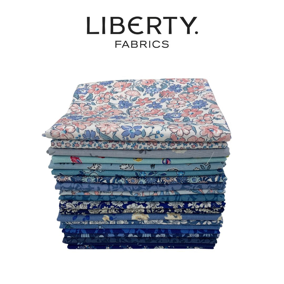 Liberty Curated 20pce Fat Eighth Bundle - Blues