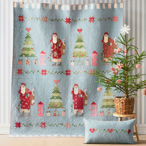 Dear Santa Quilt Kit - Plaid Stone (Pre-Order for Sept 1st Shipping)