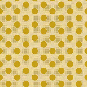 Tilda Medium Dots Flaxen Yellow - 25cm