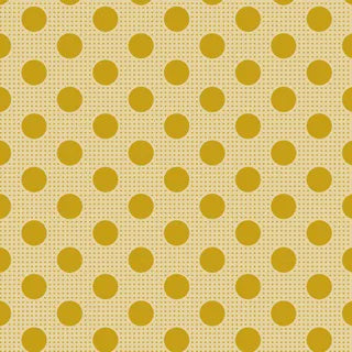 Tilda Medium Dots Flaxen Yellow - 25cm