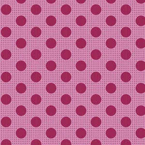 Tilda Medium Dots Maroon - 25cm