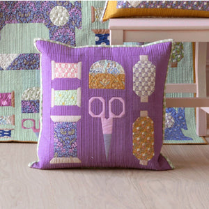 Make do and Mend Pillow Kit - Eggplant