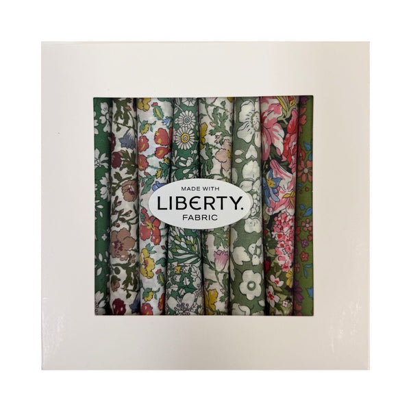 Liberty Tana Lawn 10pc Fat Eighth Box - Garden Greens