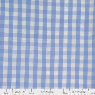 Devonstone 1/4" Gingham 25cm - Light Blue DV2905