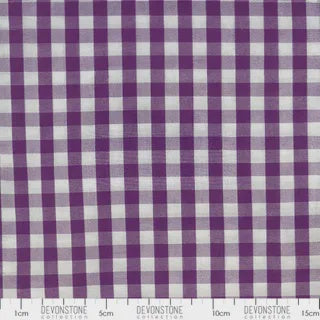 Devonstone 1/4" Gingham 25cm - Purple DV2914