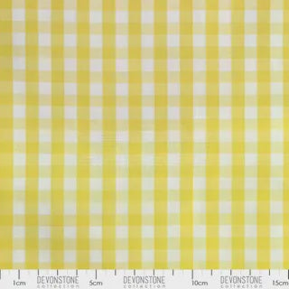 Devonstone 1/4" Gingham 25cm - Yellow DV2907