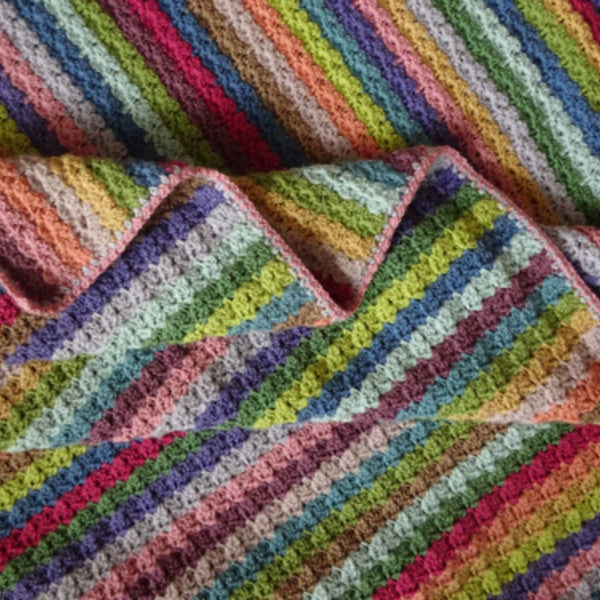 Attic24 Hydrangea Crochet Stripe Blanket Kit (SHIPPING JUNE 29)