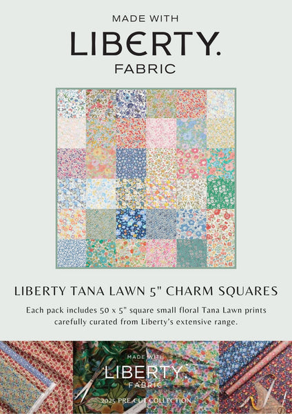 Liberty Tana Lawn 5" Pre-Cut Charm Squares 50pc Pack