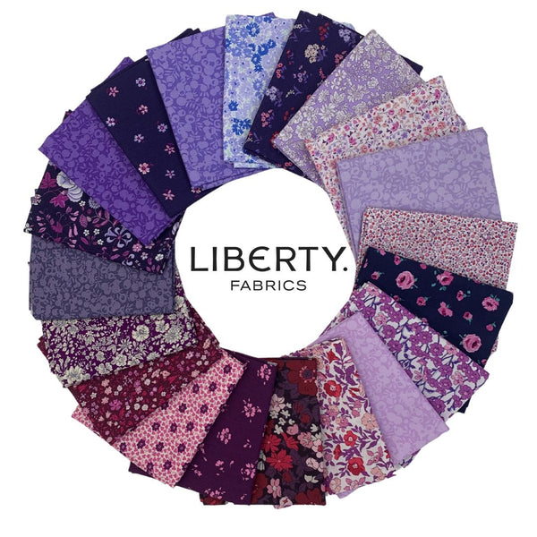 Liberty Curated 20pce Fat Eighth Bundle - Purples