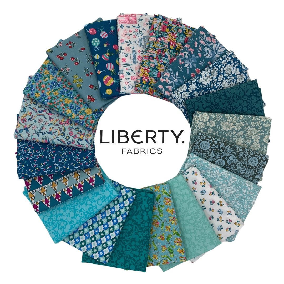 Liberty Curated 20pce Fat Quarter Bundle - Teals & Aqua