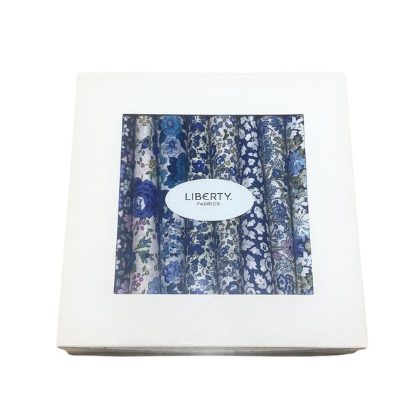 Liberty Tana Lawn 10pc Fat Eighth Box - Marine Blues