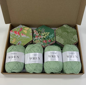 Joanna's Hexie Garden Quilt Kit - Mint