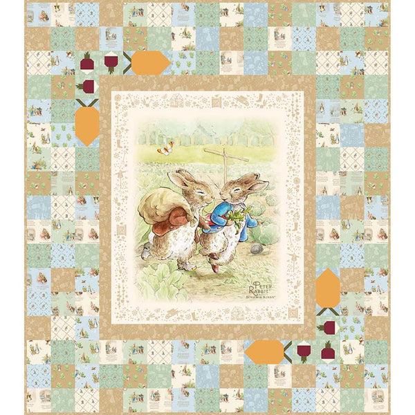 Peter Rabbit & Benjamin Bunny Garden Adventure Boxed Quilt Kit