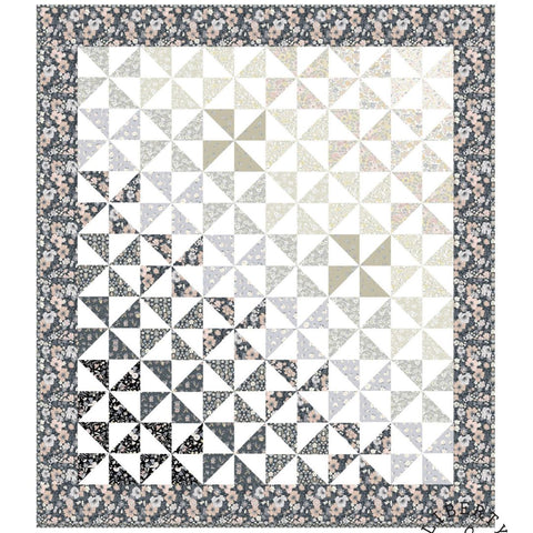 Liberty Pinwheels in Pebble Quilt Kit