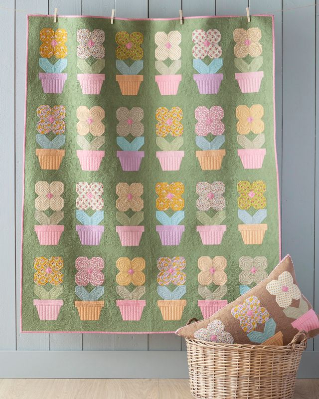 Potted Flowers Quilt Kit