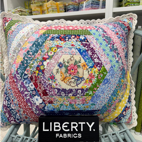 Quilt As You Go (QAYG) Liberty Vintage Cushion Kit (PRE-ORDER)