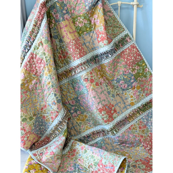 Ruffle My Feathers Pre-Cut Quilt Kit with Pink Dots (PRE-ORDER SHIPPING FEBRUARY 9th)