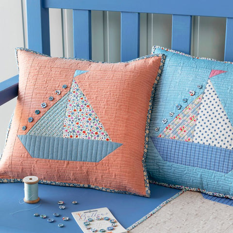 Sailboat Pillow Kit with Buttons - Ginger (PRE ORDER)