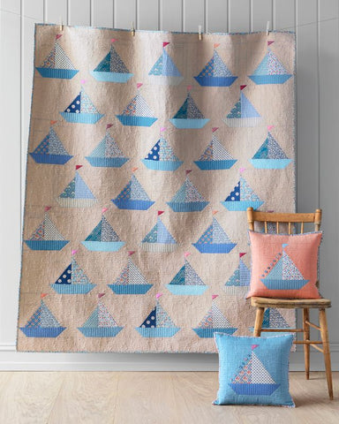 Sailboat Quilt Kit with Backing Fabric (PRE ORDER)