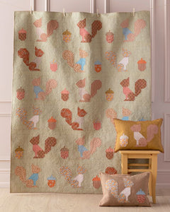 Squirrel Quilt Kit with Backing Fabric (PRE ORDER)
