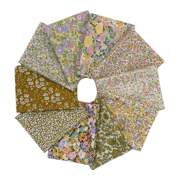 Liberty Tana Lawn 10pc Fat Quarter Box - Sunshine