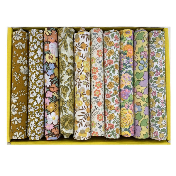 Liberty Tana Lawn 10pc Fat Quarter Box - Sunshine