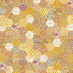 Tilda 2" Pre-Cut Hexagon Pack - Yellows/Tans