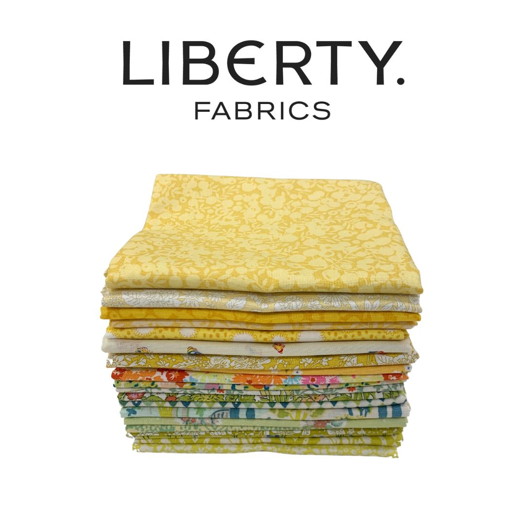 Liberty Curated 20pce Fat Eighth Bundle - Lemon & Lime