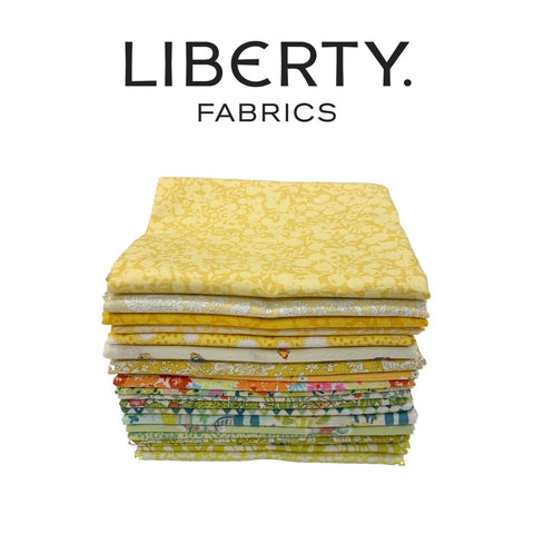 Liberty Curated 20pce Fat Eighth Bundle - Lemon & Lime