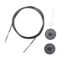 Knit Pro 150cm Needle Cable Black