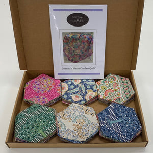 Joanna's Hexie Garden Quilt Kit - without Crocheted Edge