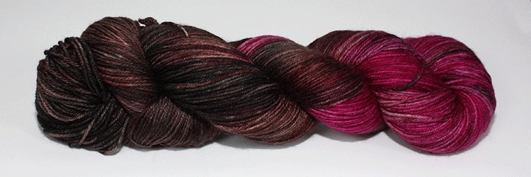 Fiori Hand Dyed Sock Yarn - Purple Halloween